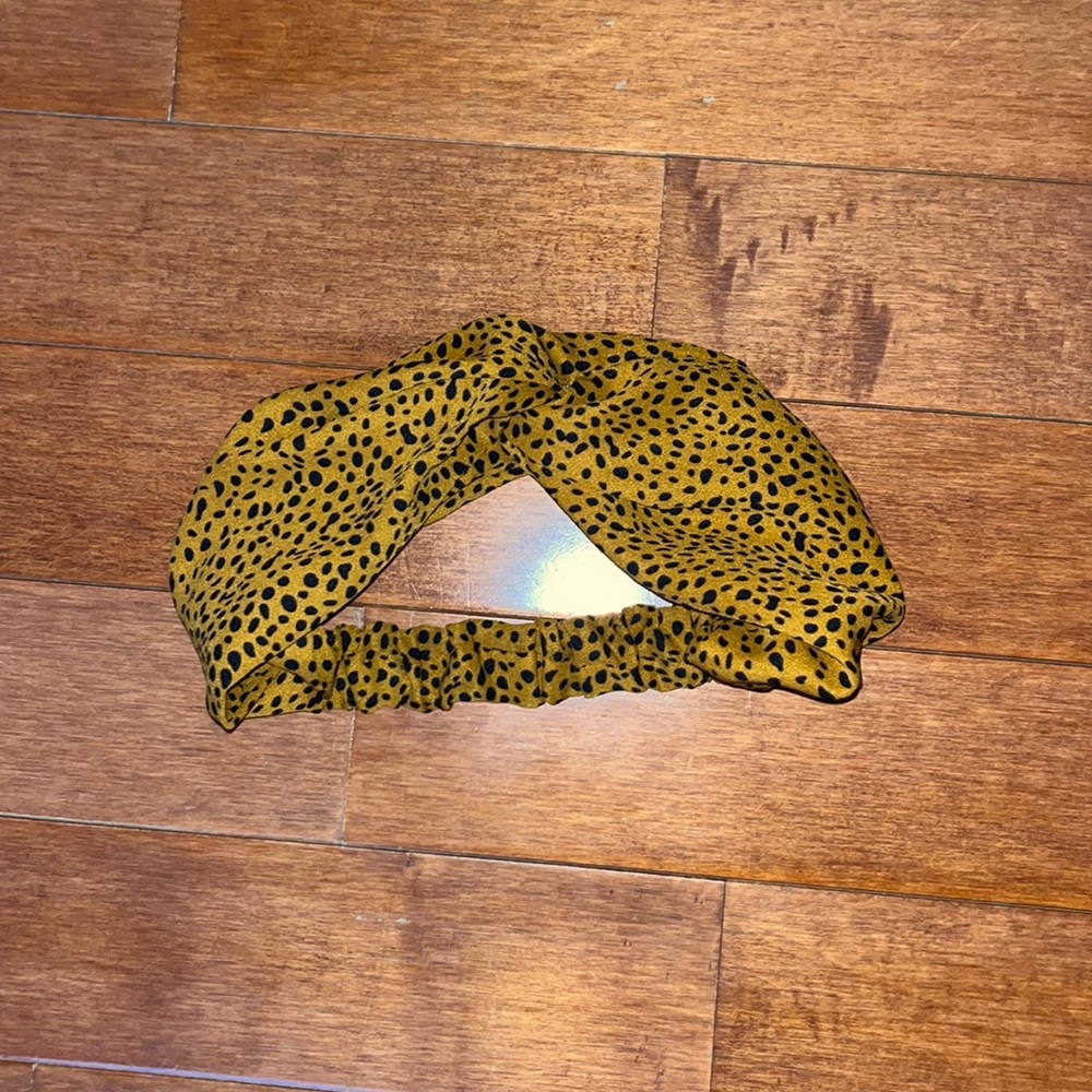 Cheetah print knot headband
